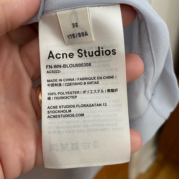 Acne Studios Shana Georgette blouse - Picture 5 of 7